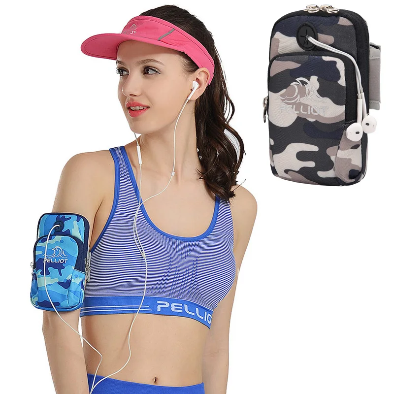 

Xiaomi Youpin Pelliot Arm Band Phone Case Jogging Package With Earphone Plug Gym Armband Universal Waterproof Phone Wallet Pouch