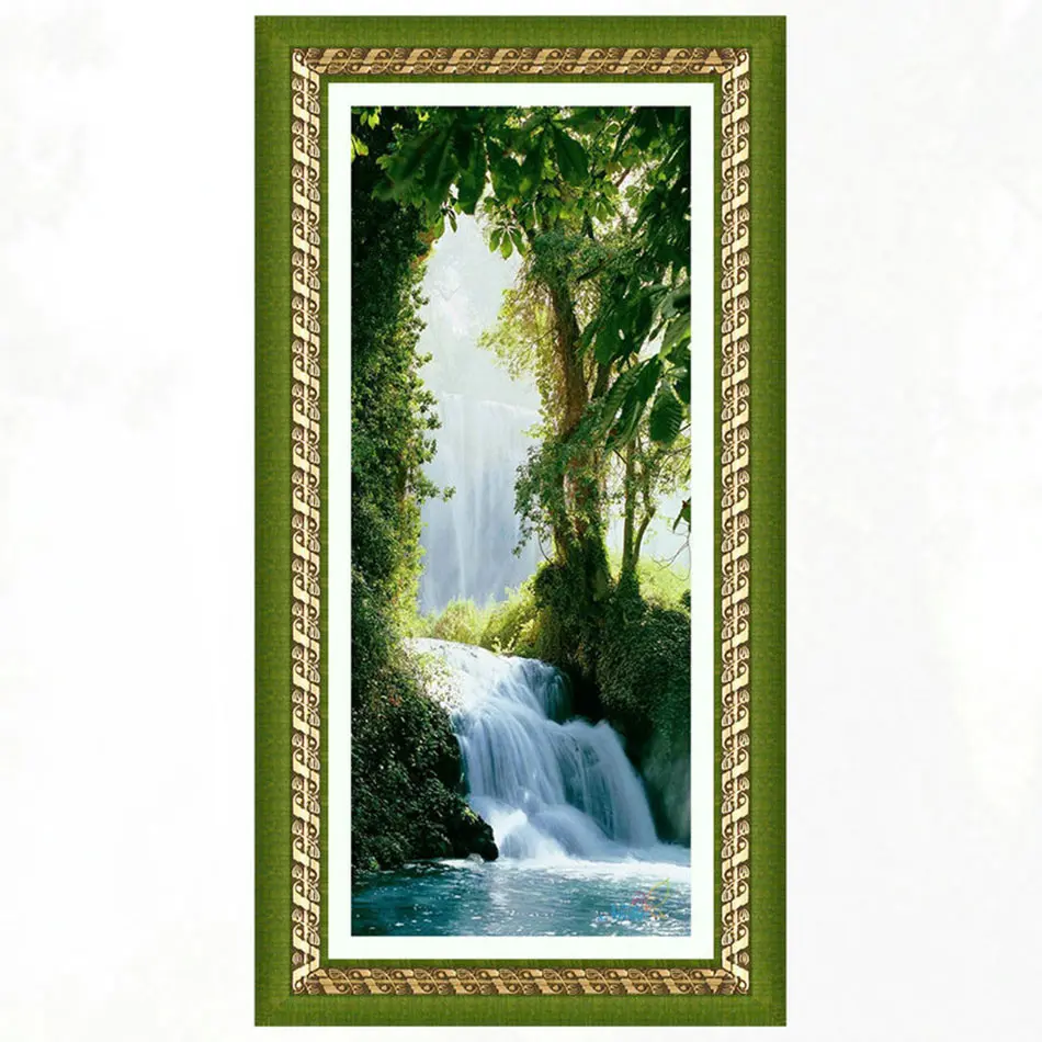 

Square diamond mosaic painting diamond embroidery cross stitch Falls - 5d diy full crystals icons kits 888EE