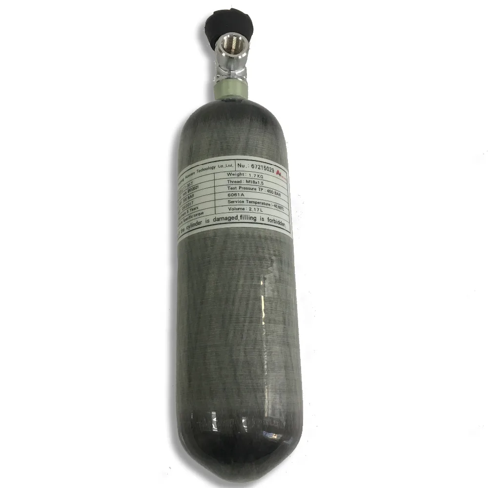 AC121731 Mini Cylinder Diving 2.17 Compressed Air Carbon Fiber Cylinder for Air Gun Paintball