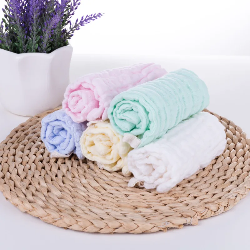 

1pcs Baby face Towel Set 6 Layers 100% Cotton Bath Towel Feeding Wipe Burp Newborn Handkerchief Washcloth Saliva Cloths