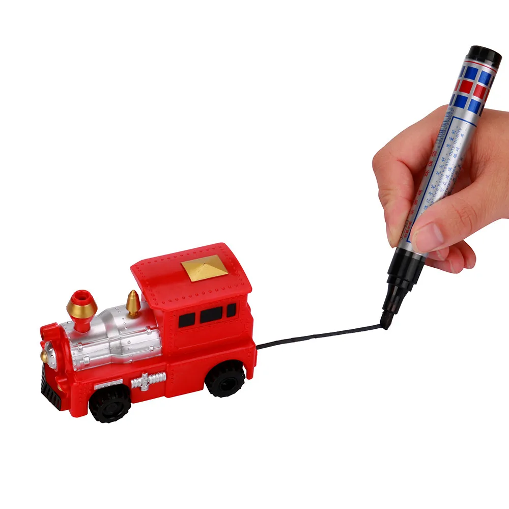 

Sozzy Wind Up Toys Random Follow Any Drawn Line Magic Pen Truck Model Children Kids Toy Gift S#
