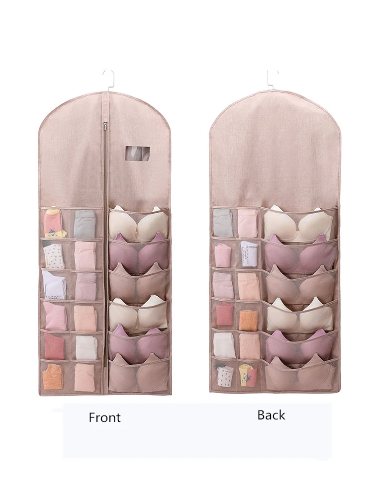 New Multifunctional Hanging Organizer For Overcoat Shirt Underwear Multi Pocket Wardrobe Organizer Washable Hanging Storage Bag