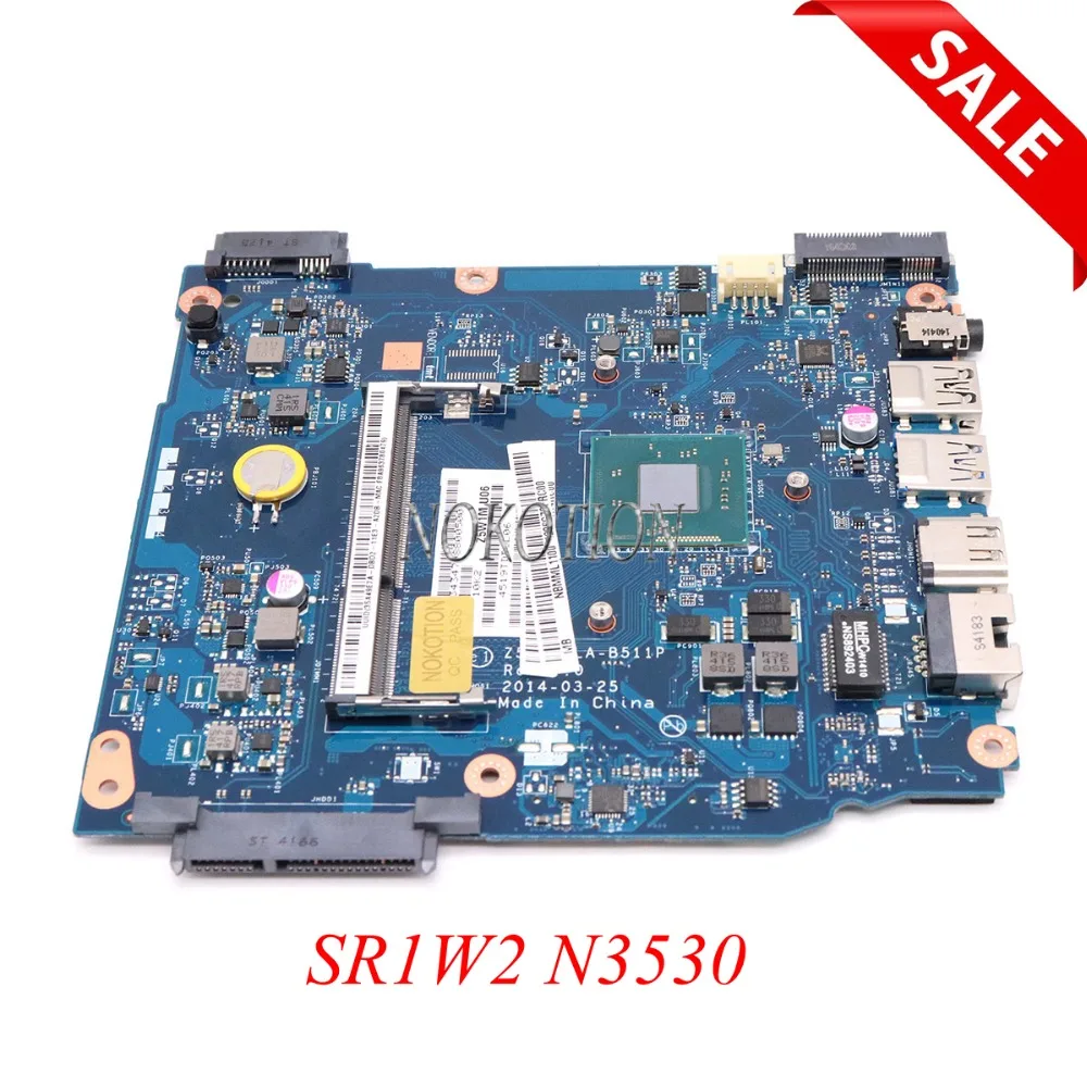 NOKOTION Laptop Motherboard for Acer ES1 511 Z5W1M LA B511P SR1W2 N3530 2 167 GHz NBMML11003