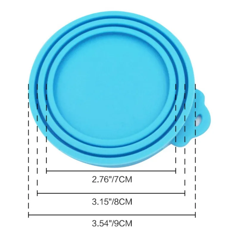 

Dog Bowls 5 Colors Silicone Canned Lid Dog Food Seal Fresh Cover Canned Lid Dog Water Bottle