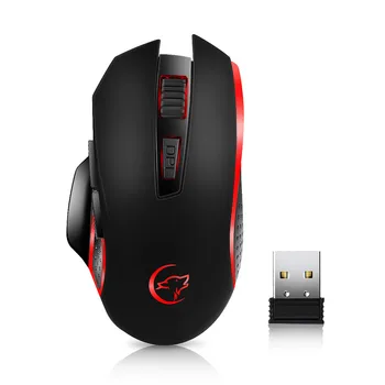 

G821 Gaming Mouse Rechargeable Wireless Mouse Adjustable 2400DPI Optical Computer Mouse 2.4Hz Mice for PC Laptop For LOL Dota 1