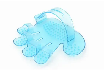 

by dhl 1000pcs high quality Pet Dog Cat Grooming Shower Bath Massage Brush Comb Hand Shaped Glove Comb Blue Pink