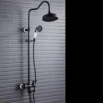 

ceramic decorative ORB finish bathroom shower sets wall mount bath shower faucet with slide bar special design H9822