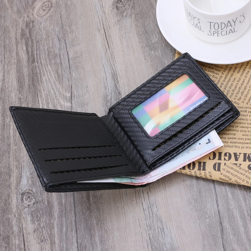 THINKTHENDO Fashion Men's Bifold Leather Wallet ID Credit Card Holder Billfold Purse Clutch