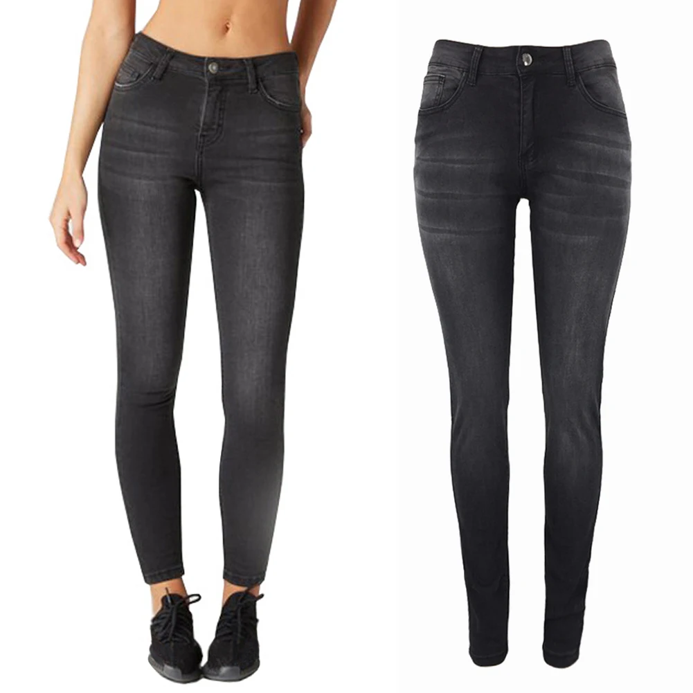 New Sexy Pencil Jeans Pants for Women Skinny Denim Washed Slim Ladies Bodycon Basic Pants 2019