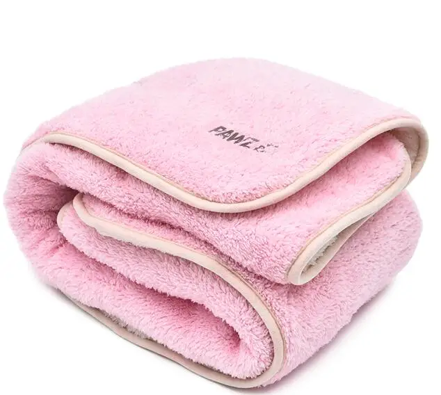 Симпатичный дизайн Прайнтс Домашних животных Флис одеяла коврик для собак 3-х цветов Зоотовары в кондиционерами номера 100* 70 см - Цвет: pink