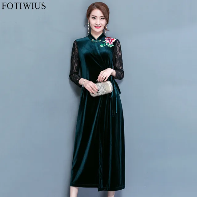 Long Velvet Dress