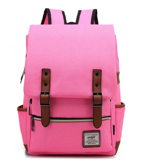 14 15 15,6 дюймов Оксфорд компьютер рюкзак для ноутбука сумки чехол школьный рюкзак для мужчин женщин студентов - Цвет: pink