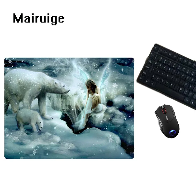 Polar Bear Round mosue pad Gaming Mouse pad Non-Slip Mouse pad