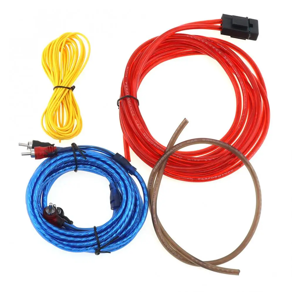 

1 Set 175 Core 4M PVC + Copper Clad Aluminum Car Power Amplifier Audio Line Universal Speaker Woofer Cables Power Line