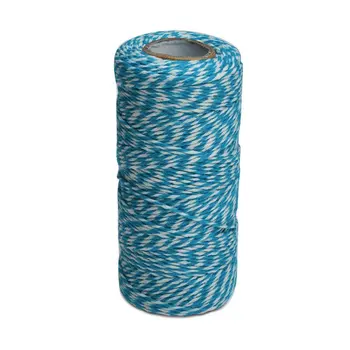 

328 Feet Durable Cotton Baker's Twine Blue & White Best Arts Crafts Twine