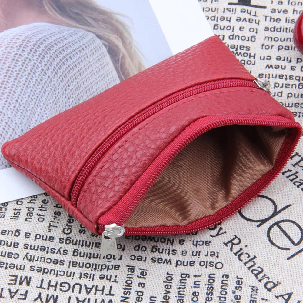 

Leather Wallet Multi Functional zipper Coin Purse Card Wallet Mini Coin Purse Short Wallets High Quality Card Package monedero