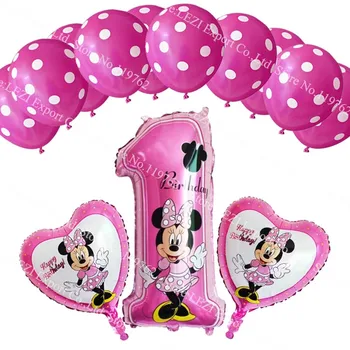 13 sztuk Balony Myszka Mickey Minnie na urodziny