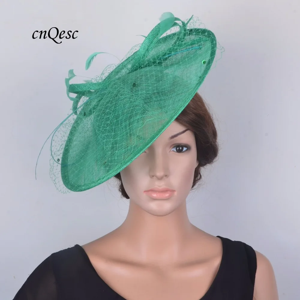 New Wholesale Attractive Multiple Color 17 Colours Green Big Sinamay