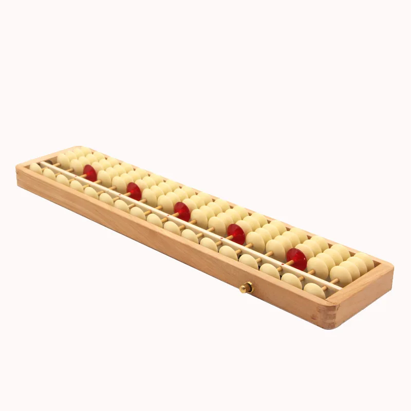 

Chinese Abacus 17 Column Wood Big Size NON-SLIP Abacus Chinese Soroban Tool In Mathematics Education for Teachers Students 35cm