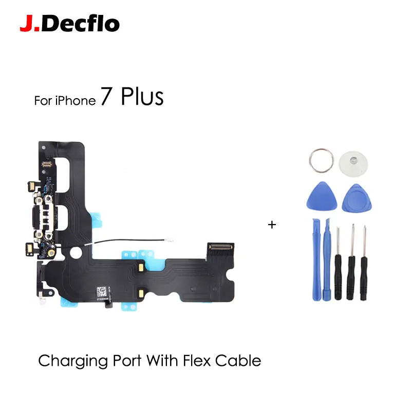 New USB Charging Port Flex Cable Repair For iPhone 7 Plus Charger Dock Connector Earphone Mic Cable+Tools Kit | Мобильные телефоны