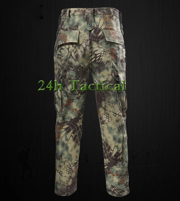 Мужские камуфляжные охотничьи штаны, уличные спортивные штаны для армейских тактических походов, кемпинга, рыбалки, S-XXL - Цвет: Прозрачный