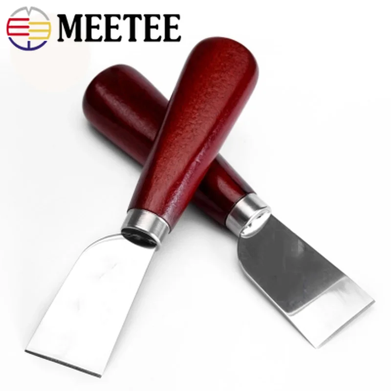 Meetee 1 шт. кожаный инструмент нож ручной работы Корова режущая лопатка Кожа Diy