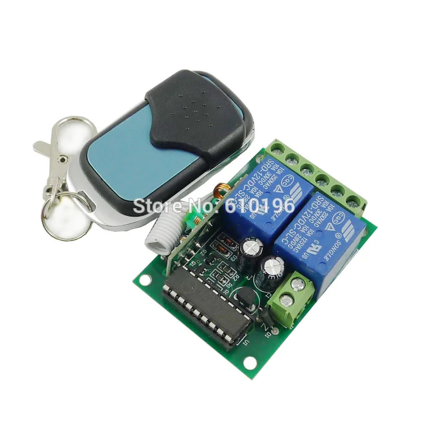 

315MHz 2 Channel RF Wireless Transmitter Remote Control