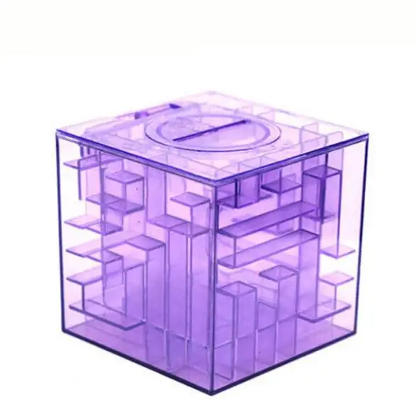 

1PC 3D Maze Magic Cube Puzzle Speed Labyrinth Rolling Ball Piggy Bank Toys Game Cubos Magicos Baby Kid Money Boxes MA 021
