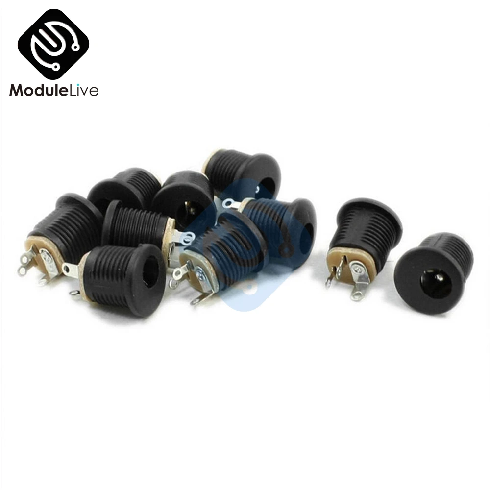 

10PCS High Quality Effect/Pedal DC Power Supply Jack Socket 2.5mm F/S BK DC022