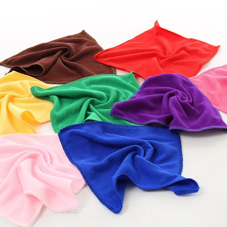 1 шт. 25*25 см одноцветное мягкое квадратное полотенце для чистки автомобиля полотенце из микрофибры для рук для ванной комнаты s badlaken toalla Toallas Mano 42177