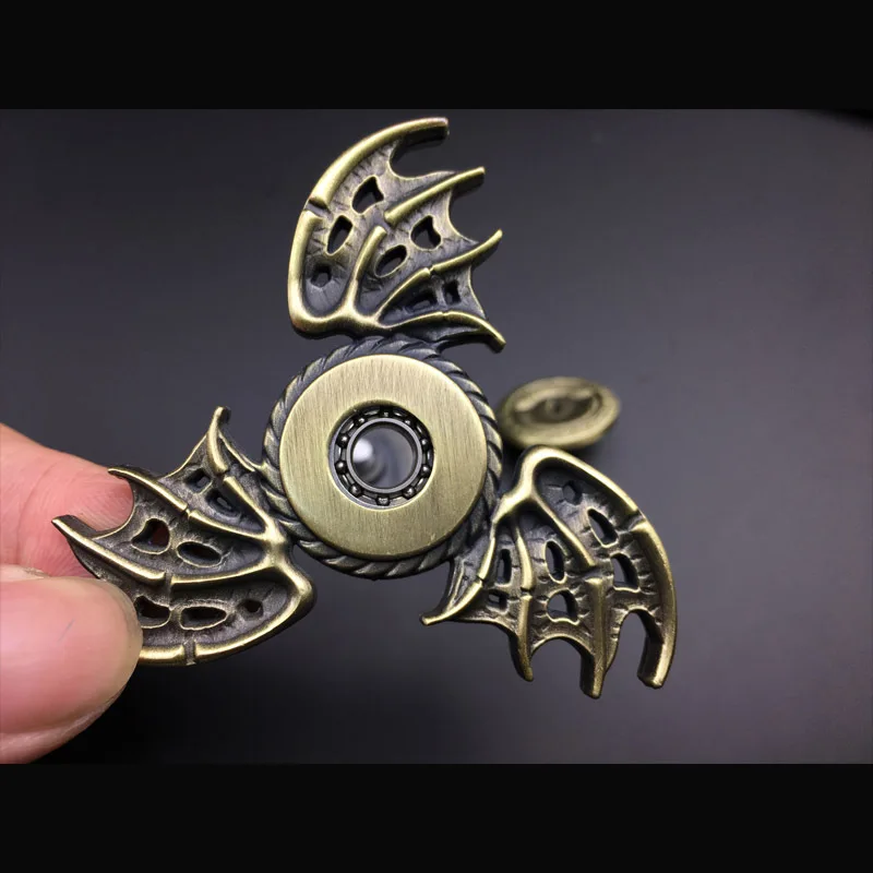 Спиннер-Спиннер monster Eye Wing EDC ручной палец двухсторонняя металлическая с шарниром Спиннеры от стресса Austism Handspinner игрушки SL300