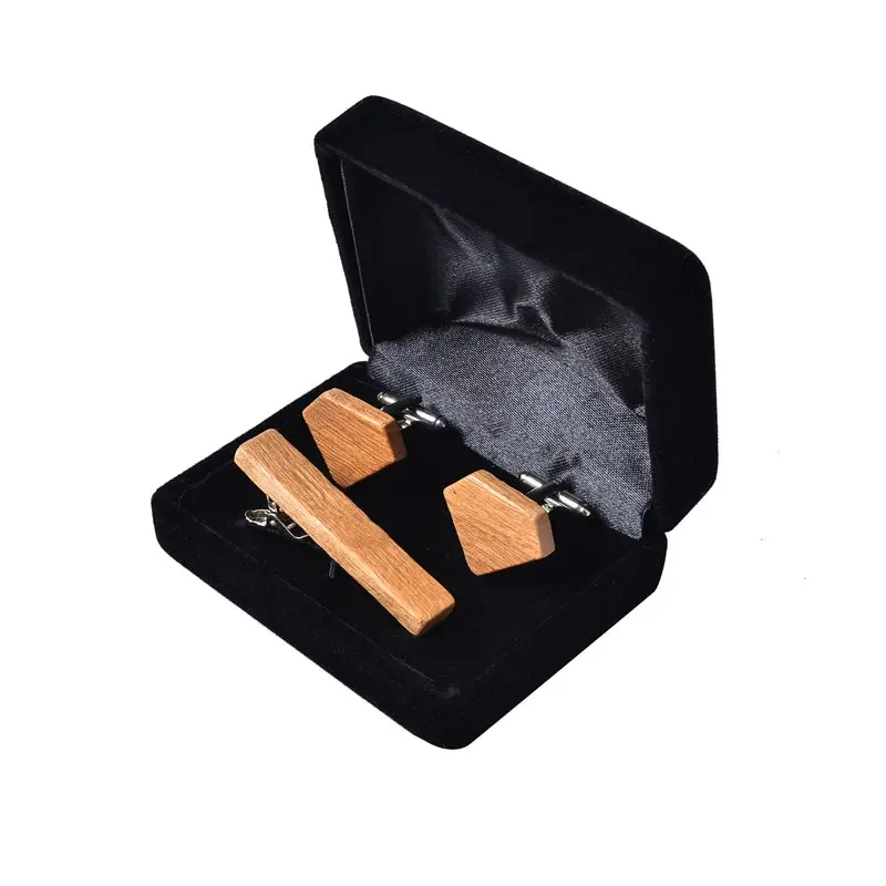 Hexagonal cherry wood set