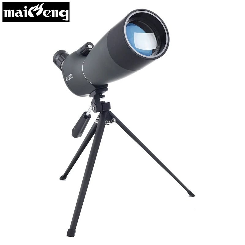 High Zoom Monocular 25-75X70 HD Telescope with Tripod for Bird-watching Nitrogen Astronomical scopes Waterproof Spotting Scope