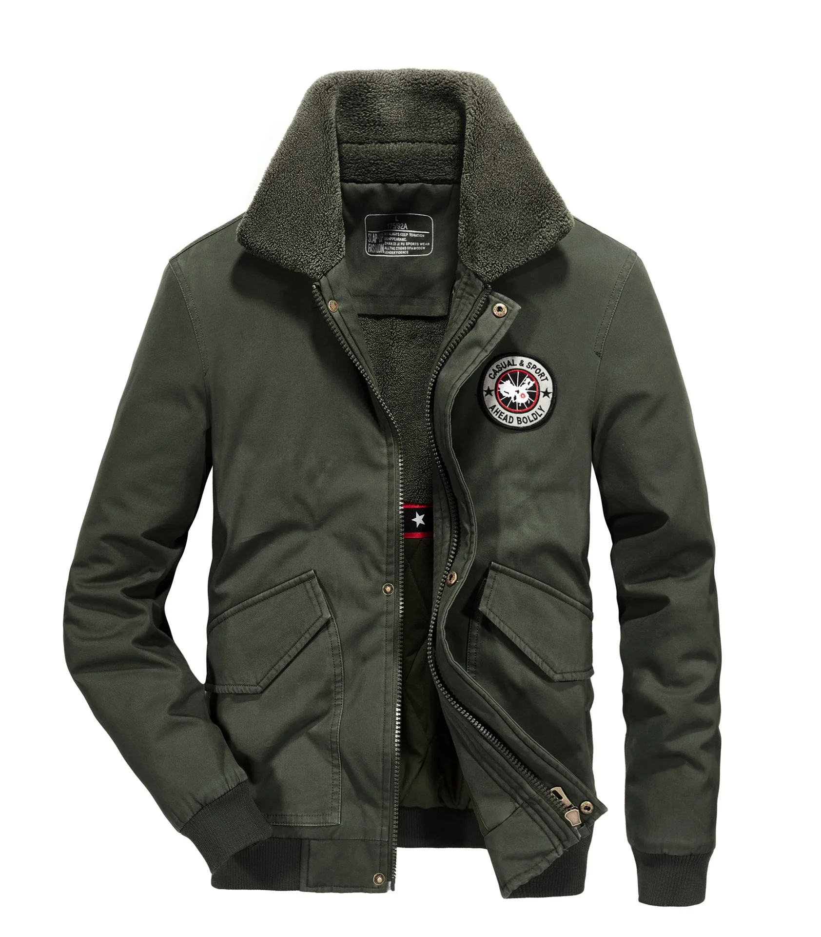 Winter Parkas Jacket Men Coat Military Bomber Jackets High Quality  Thick Fleece Cotton-Padded Outwear Jackets Male Plus Size