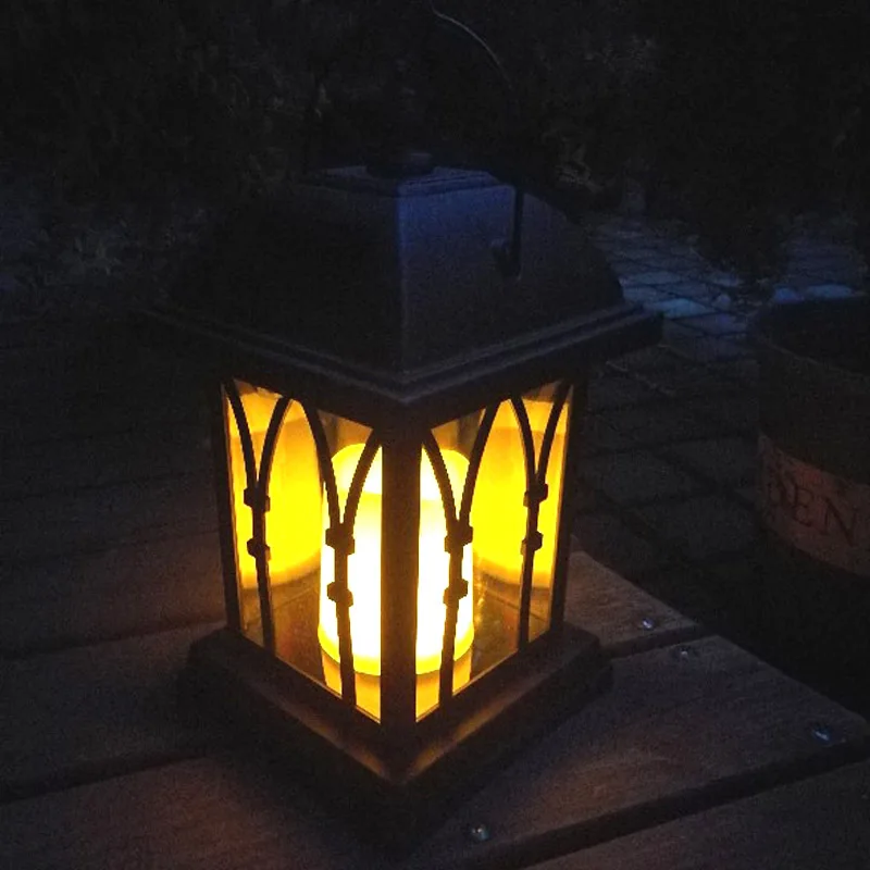 

Solar Power Waterproof LED Candle Light Outdoor Garden Lawn Hanging Lantern Lamp SKD88