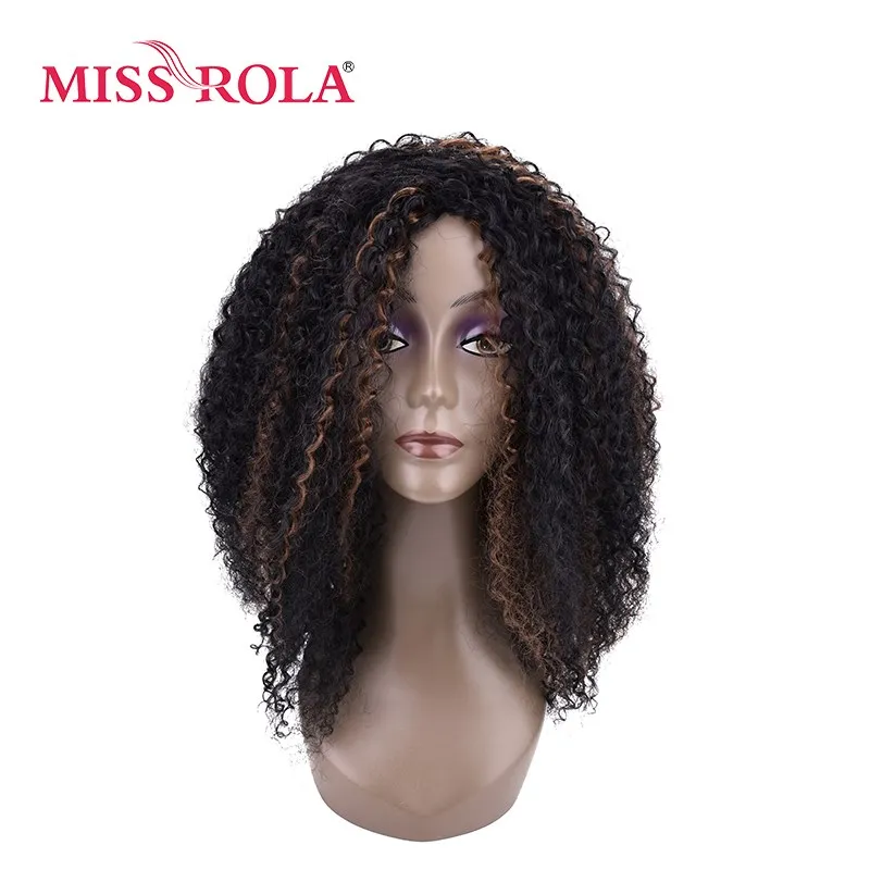 МИСС ROLA синтетические Для женщин Искусственные парики# hl1b-30 Kanekalon Волокно Искусственные Парики 14 дюймов средней длины вьющиеся волосы Искусственные парики 2 цвета - Цвет: Многоцветный