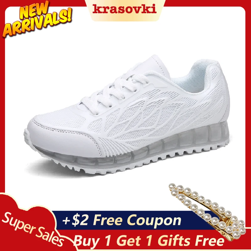

Krasovki Spring Autumn Sneakers Women Casual Shoes Breathable Comfortable For Women Walking Female Fashion Air Mesh Sneakers