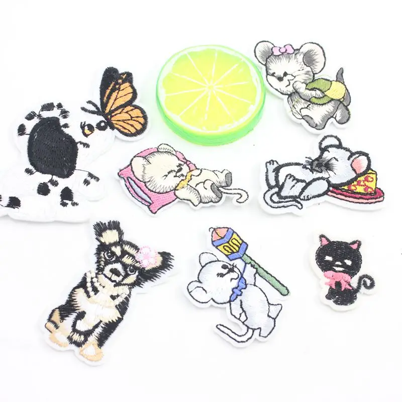 

1 pcs Optional Stain Badges for Apparel Iron Patch Embroidery Applique Iron in Patch DIY Sewing Cat & Dog Accessories