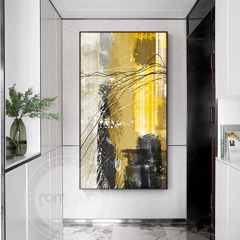 

Abstract Colour Blocks Canvas Painting Nordic Style Watercolor Poster and Print Fashion Decor for Living Room HD Wall Art Decor