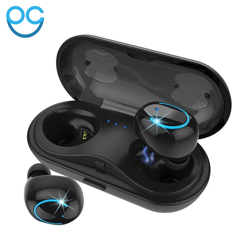 

True Wireless Earbuds Stereo Bluetooth Earphones Wireless Bluetooth Headphone Earphone with Built-in HD Mic and Charging Case