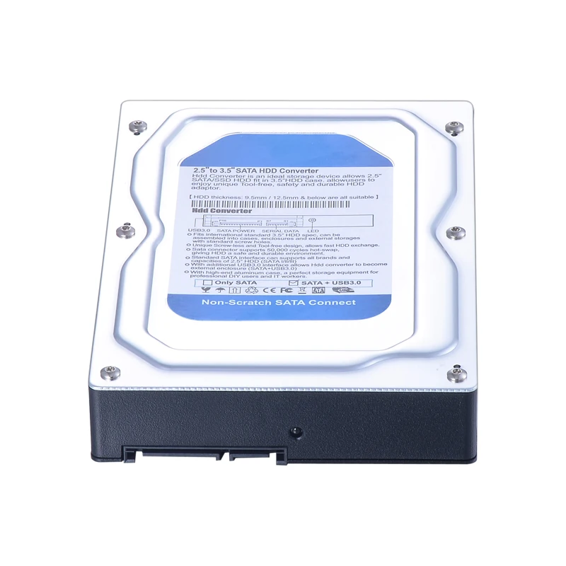 Uneatop ST5510U одиночный отсек 2 5 &quotдо 3 5&quot Алюминиевый Чехол SATA HDD корпус конвертер
