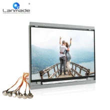 Металлический корпус краю полки внешняя кнопка ЖК в магазине ЖК-экран медиа дисплей 14 inch lcd игрок рекламы