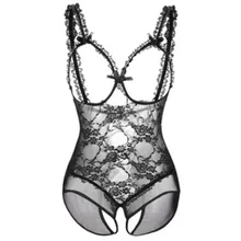 Эротическое женское нижнее белье, открытый бюстгальтер, сексуальное нижнее белье, женское кружевное Прозрачное нижнее белье, открытая промежность, порно, Тедди, Babydoll, тонкие сексуальные костюмы
