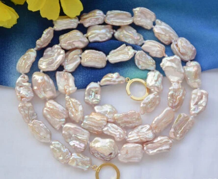 

hot sell new - HOT1634 LAVENDER BAROQUE KESHI dens REBORN PEARL NECKLACE 33inch