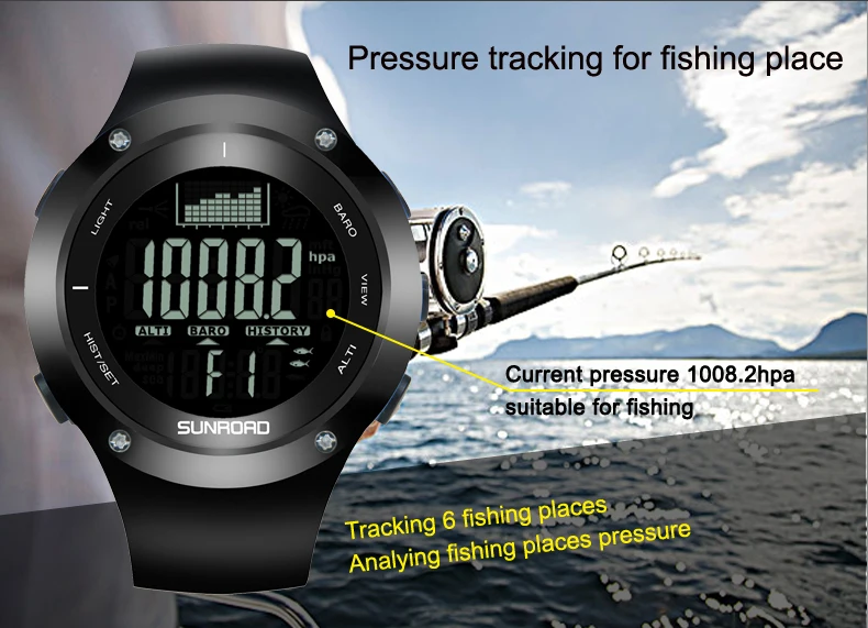 Sunroad FR722 fishing sports watch single description photo EN 07