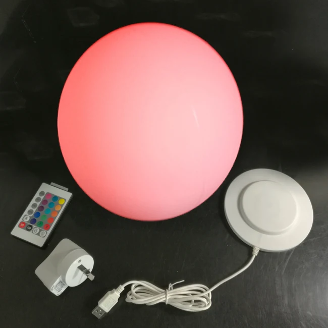 Lâmpada de Incandescência Humor com Controle Lâmpada de Mesa de Cabeceira Mudança de Cor Skybesstech Recarregável Bola Remoto Regulável Luz 16 1pc D30cm Usb 14 Luzes e Iluminação