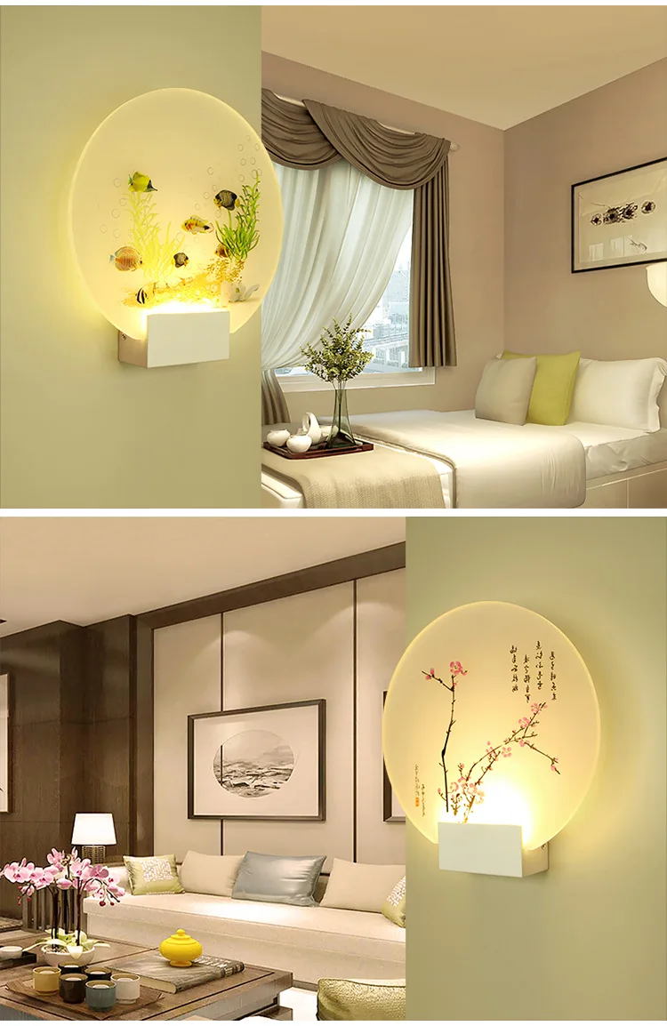 Lâmpada de Parede Corredor da Escada Artpad Romântico Moderno Loveliness Clássico Imagem Cabeceira Quarto Varanda Led Nordic Casa Parede Luz 8 w 13 imagem lâmpada de parede cabeceira quarto corredor