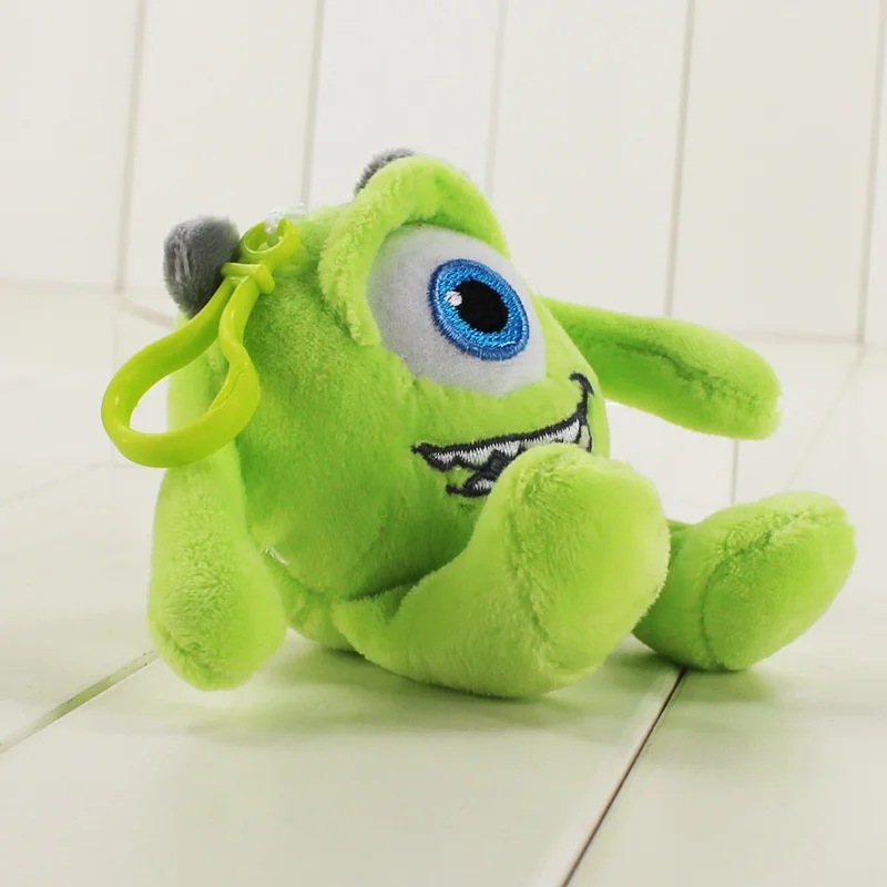 Новинка 1 шт. 12 см плюшевые игрушки Mr Q Mike University Wazowski One eye брелок для ключей куклы в