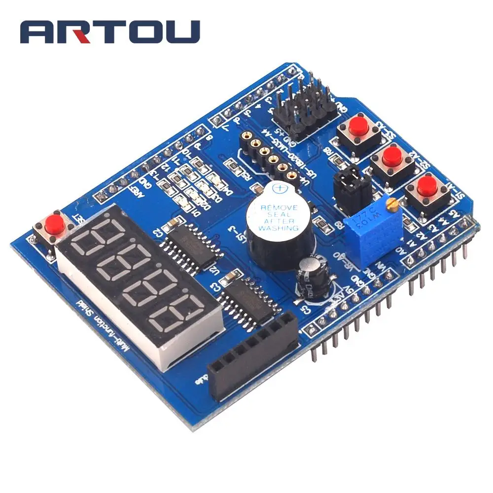 1Pcs Per Arduino Multifunzionale Multi-Funzionale Di Espansione Scheda Di Sviluppo Di Base Di Apprendimento Uno Lenardo Mega 2560 Shield Kit Fai Da Te