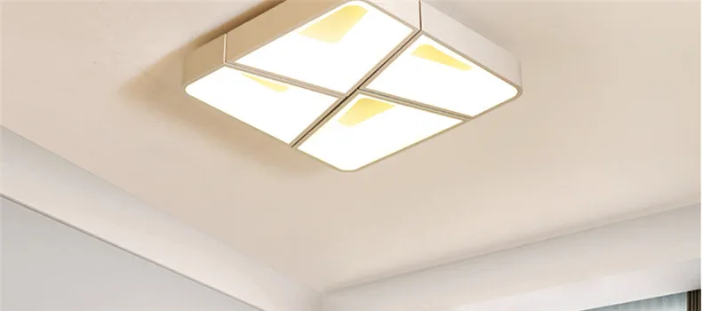 Современный потолочный светильник светодиодный светильник для гостиной lamparas de techo colgante современный потолочный светильник для спальни прямоугольный потолочный светильник